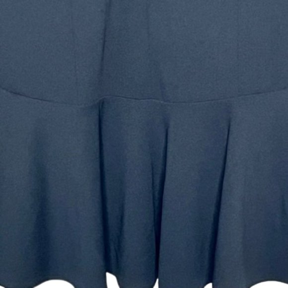 Maggie London Cocktail Sheath Cap Sleeve Ruffle Hem - Black - 16 - Picture 4 of 10